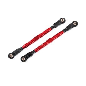   Traxxas Toe links, front (TUBES red-anodized, 6061-T6 aluminum) (2) (for use with #8995 WideMaxx™ suspension kit)