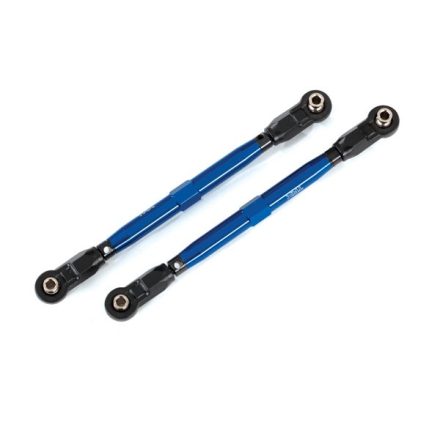 Traxxas Toe links, front (TUBES blue-anodized, 6061-T6 aluminum) (2) (for use with #8995 WideMaxx™ suspension kit)