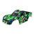 Traxxas  Body, Hoss™ 4X4 VXL, green/ window, grille, lights decal sheet (assembled with front & rear body mounts and rear body support for clipless mounting)