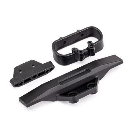 Traxxas Bumper, rear/ bumper mount, rear/ bumper support, rear