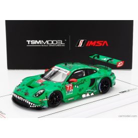   TRUESCALE PORSCHE 911 992 GT3 TEAM AO RACING N 77 2nd GTD PRO CLASS IMSA 24h DAYTONA 2024 MICHAEL CHRISTENSEN - SEBASTIAN PRIALUX - LAURIN HEINRICH