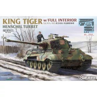   U-Star King Tiger Henschel Turret with Full Interior and Zimmerit Decals harckocsi makett