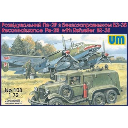 Unimodels Pe-2R reconn. aircraft w. ref. BZ-38 makett