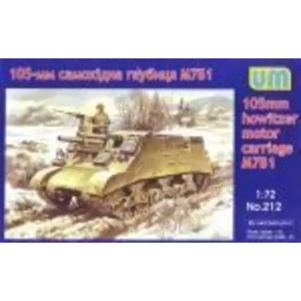   Unimodels M7B1 105mm hotwizer motor carriage harcjármű makett
