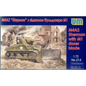 Unimodels Tank M4A2 with M1 Dozer Blade makett