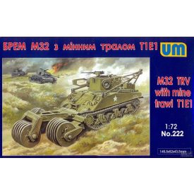 Unimodels M32 tank recovery vehicle with mine traw makett