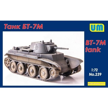 Unimodels Soviet BT-7M tank makett