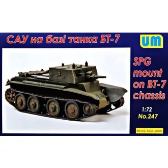 Unimodels SPG based on the BT-7 chassis harcjármű makett