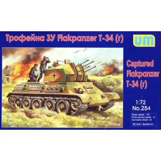 Unimodels Captured Flakpanzer T-34r löveg makett