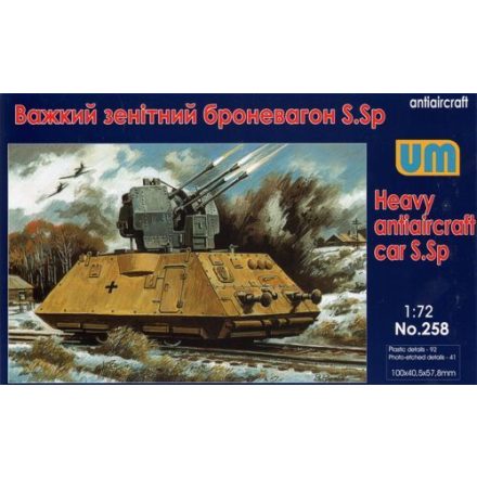 Unimodels Heavy antiaircraft car S.Sp makett