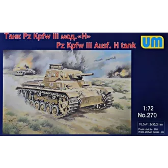 Unimodels Pz.Kpfw III Ausf.H German tank harcjármű makett