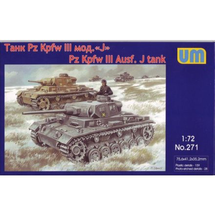 Unimodels Pz.Kpfw III Ausf.J.German tank makett