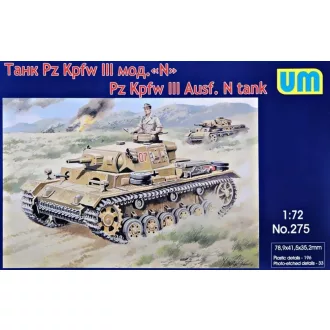 Unimodels Pz.Kpfw III Ausf.N German Tank harcjármű makett