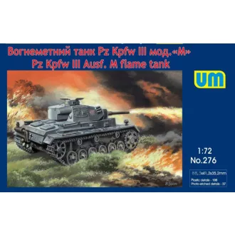 Unimodels Pz.Kpfw III Ausf. M flame tank harcjármű makett
