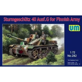   Unimodels Sturmgeschutz 40 Ausf.G for Finnish Army harcjármű makett