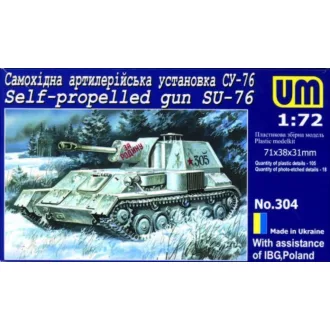 Unimodels Self-propelled gun SU-76 repülő makett