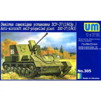   Unimodels Anti-Aircraft self-Propelled plant ZSU-37 (1943) repülő makett