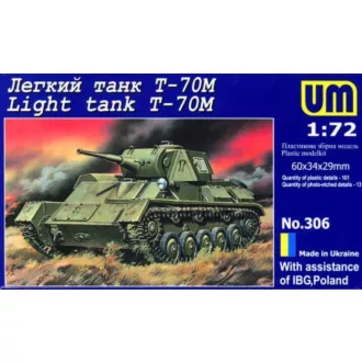 Unimodels Light tank T-70M harcjármű makett