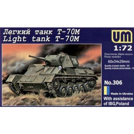 Unimodels Light tank T-70M makett