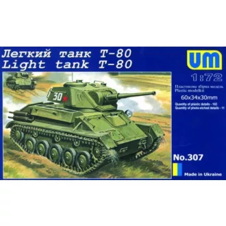 Unimodels Light Tank T-80 harcjármű makett