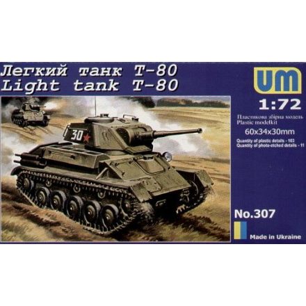 Unimodels Light Tank T-80 makett