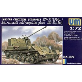   Unimodels ZSU-37 (1944) Anti-Aircraft self propelled plant makett