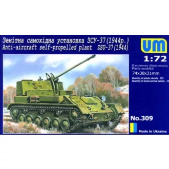   Unimodels ZSU-37 (1944) Anti-Aircraft self propelled plant repülő makett