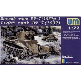 Unimodels Light Tank BT-7 (1937) makett