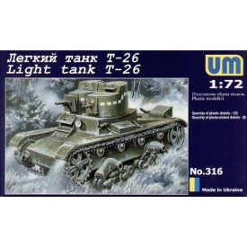 Unimodels Light tank T-26 makett