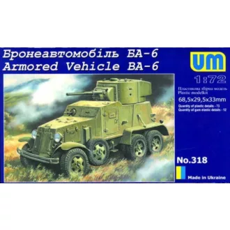 Unimodels Armored Vehicle BA-6 Soviet harcjármű makett