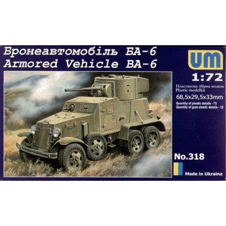 Unimodels Armored Vehicle BA-6 makett