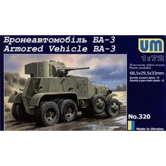 Unimodels Armored Vehicle BA-3 makett