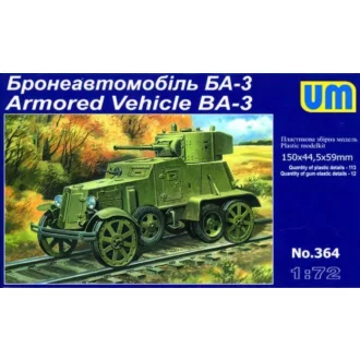 Unimodels Armored Vehicle BA-3 harcjármű makett