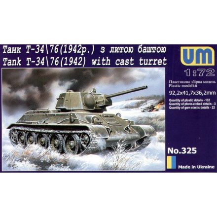 Unimodels Panzer T-34/76 (1942) makett