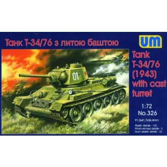 Unimodels T-34/76 (1943) harcjármű makett