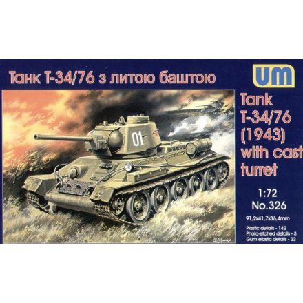 Unimodels T-34/76 (1943) makett
