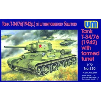   Unimodels Tank T-34/76 (1942) with formed turret harcjármű makett