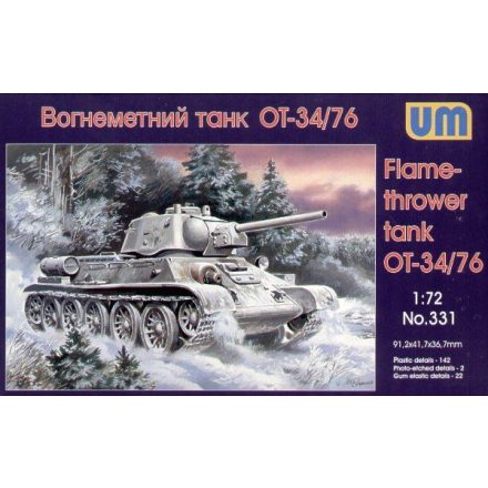 Unimodels OT-34/76 Flamethrower Tank makett