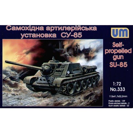 Unimodels SU-85 Self-propelled artillery plant makett