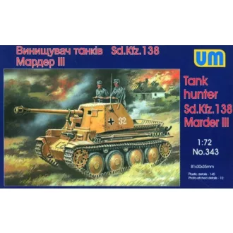 Unimodels Sd. Kfz. 138 Marder III harcjármű makett