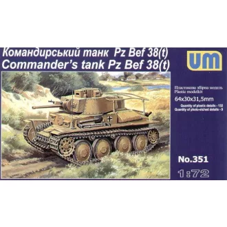 Unimodels Pz Bef 38 (t) Commanders Tank makett