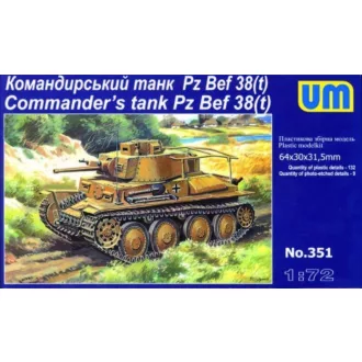 Unimodels Pz Bef 38 (t) Commanders Tank harcjármű makett
