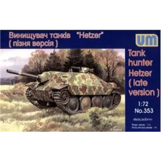   Unimodels Tank Hunter Hetzer (late version) harcjármű makett