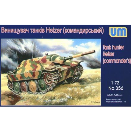 Unimodels Tank hunter Hetzer (Commanders) makett