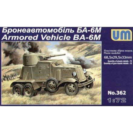 Unimodels BA-6M Armored Vehicle makett