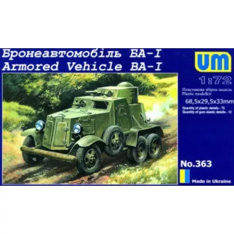 Unimodels BA-I Armored Vehicle harcjármű makett