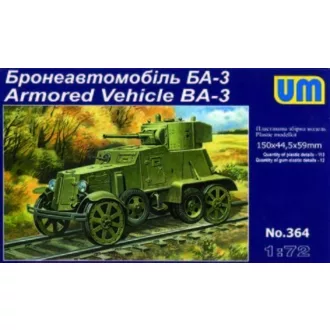 Unimodels Armored Vehicle BA-3ZD Soviet harcjármű makett