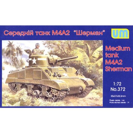 Unimodels M4A2 Sherman medium tank makett