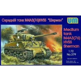 Unimodels Medium tank M4A3(76)W HVSS harcjármű makett