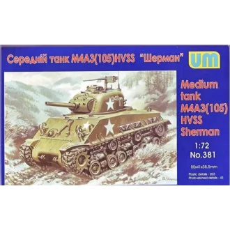 Unimodels Medium tank M4A3(105) HVSS harcjármű makett